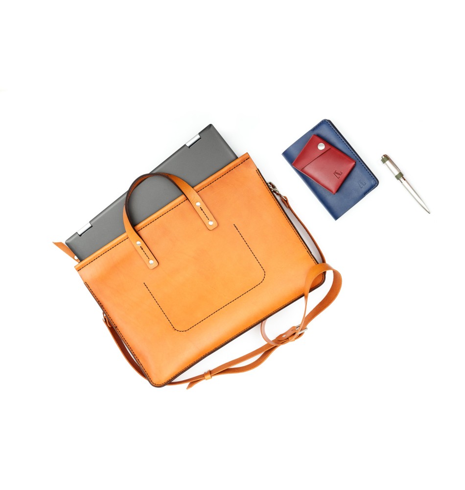 Geanta OFFICE din Piele Naturala Neagra